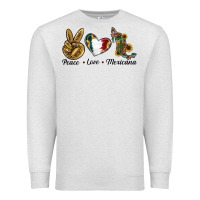 Oatmeal Heather Peace Love Mexicana Premium Sweatshirt - RanaPortraitStore