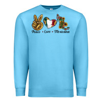 Ocean Blue Peace Love Mexicana Premium Sweatshirt - RanaPortraitStore