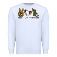 White Peace Love Mexicana Premium Sweatshirt - RanaPortraitStore