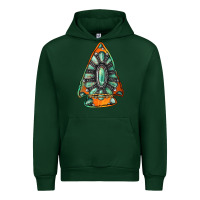 Forest Green gemstone arrowhead Urban Hoodie - Jasminsmagicworld