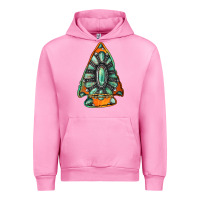 Fuchsia Pink gemstone arrowhead Urban Hoodie - Jasminsmagicworld