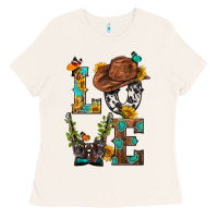 Bone Western Love with Gun Ladies Tee - BundleAndBundleShop