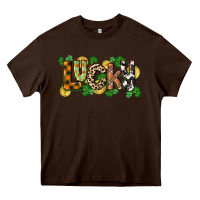 Chocolate Brown Western lucky St. Patrick's Day Heavy Core Tee - CowGirlArtShop