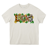 Cream Western lucky St. Patrick's Day Heavy Core Tee - CowGirlArtShop