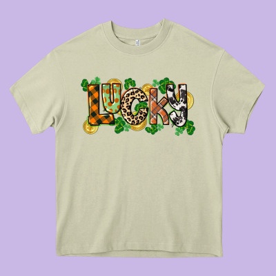 Western Lucky St. Patrick's Day Heavy Core Tee Designed By Cowgirlartshop