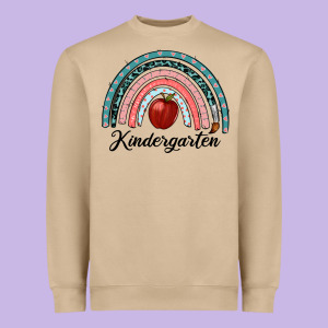 Kindergarten Rainbow Heavyweight Sweatshirt Designed By Ranaportraitstore