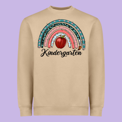 Kindergarten Rainbow Heavyweight Sweatshirt Designed By Ranaportraitstore