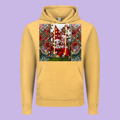 Merry Christmas Vintage Hoodie Designed By Cowhidedigitalart