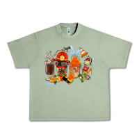 Oil Green Firefighter Coffee Cups Urban Heavy Tee - FaDigitalArtStudio