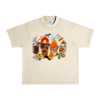 Sandshell Firefighter Coffee Cups Urban Heavy Tee - FaDigitalArtStudio