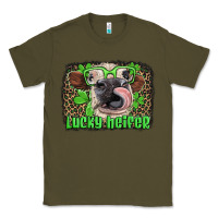 Army Green lucky heifer with glasses st patricks Classic Tee - Artiststas