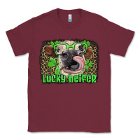 Burgundy lucky heifer with glasses st patricks Classic Tee - Artiststas