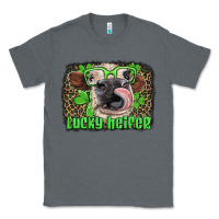 Charcoal Heather lucky heifer with glasses st patricks Classic Tee - Artiststas