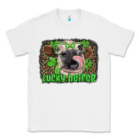 White lucky heifer with glasses st patricks Classic Tee - Artiststas