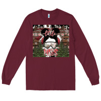 Burgundy Little Miss Long Sleeve Tee - CowhideDigitalArt