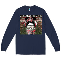 Navy Little Miss Long Sleeve Tee - CowhideDigitalArt