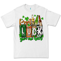 White St. Patrick's Forget luck give me beer Premium Tee - OliviaCreatesArt
