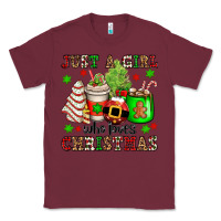 Burgundy just a girl who loves christmas Classic Tee - OliviaCreatesArt