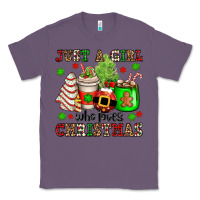 Lavender just a girl who loves christmas Classic Tee - OliviaCreatesArt