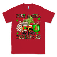 Red just a girl who loves christmas Classic Tee - OliviaCreatesArt