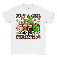 White just a girl who loves christmas Classic Tee - OliviaCreatesArt