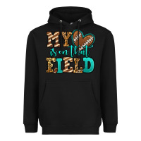 Black my heart is on that field american football Heavyweight Hoodie - Jasminsmagicworld