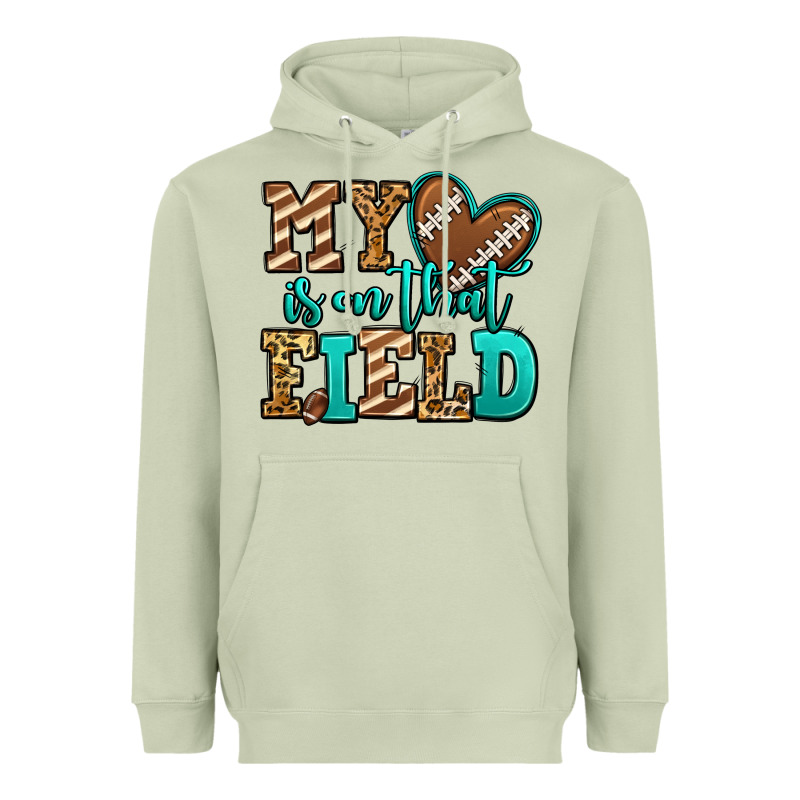 My Heart Is On That Field American Football Heavyweight Hoodie by Jasminsmagicworld | Teevron