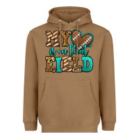 Toasted Coconut my heart is on that field american football Heavyweight Hoodie - Jasminsmagicworld