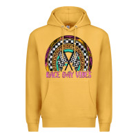 Mustard race day vibes rainbow Premium Hoodie - Artiststas