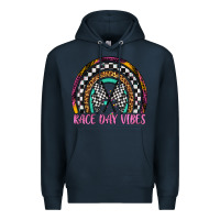 Navy race day vibes rainbow Premium Hoodie - Artiststas