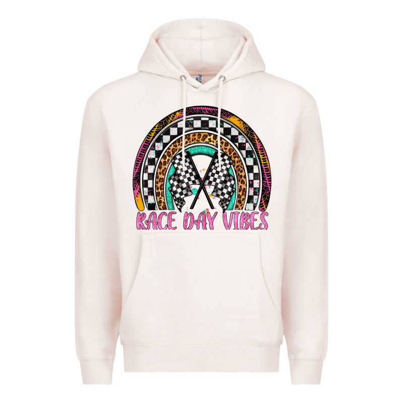 Race Day Vibes Rainbow Premium Hoodie by Artiststas | Teevron