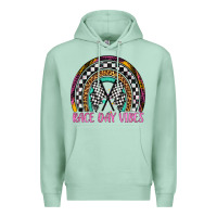 Seafoam race day vibes rainbow Premium Hoodie - Artiststas