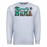 Heather Grey soccer mama Premium Sweatshirt - Jasminsmagicworld