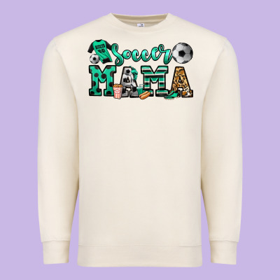 Soccer Mama Premium Sweatshirt Designed By Jasminsmagicworld