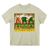 Mossy St. Patrick's Day gnomies with leopard tumbler Heavy Core Tee - HowdyJamesFarm