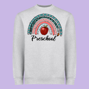 Preschool Rainbow Heavyweight Sweatshirt Designed By Ranaportraitstore