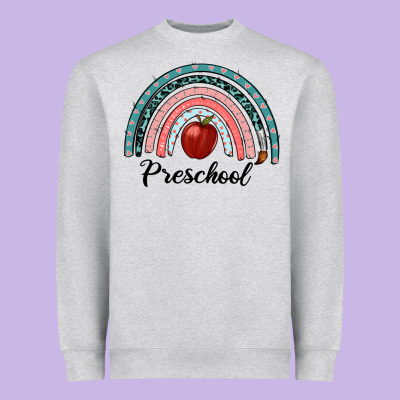 Preschool Rainbow Heavyweight Sweatshirt Designed By Ranaportraitstore