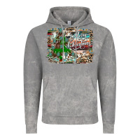 Cloud Rock merry Christmas tree western Vintage Hoodie - CowhideDigitalArt