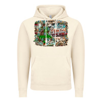 Vintage Artic merry Christmas tree western Vintage Hoodie - CowhideDigitalArt