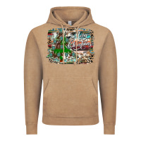 Vintage Coffee merry Christmas tree western Vintage Hoodie - CowhideDigitalArt