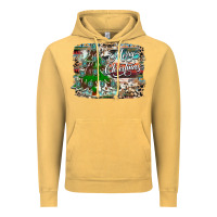 Vintage Mustard merry Christmas tree western Vintage Hoodie - CowhideDigitalArt
