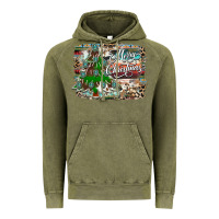 Merry Christmas Tree Western Vintage Hoodie | Teevron