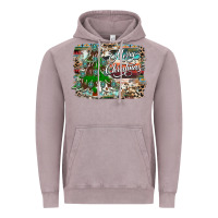 Vintage Zinc merry Christmas tree western Vintage Hoodie - CowhideDigitalArt