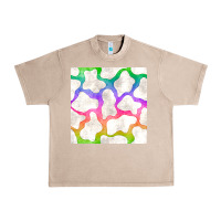 French Oak watercolor rainbow cow seamless pattern Urban Heavy Tee - BundleAndBundleShop