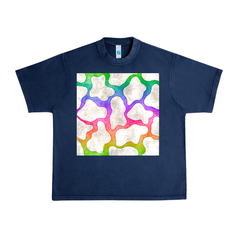 Watercolor Rainbow Cow Seamless Pattern Urban Heavy Tee by BundleAndBundleShop | Teevron