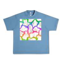 Pebble Blue watercolor rainbow cow seamless pattern Urban Heavy Tee - BundleAndBundleShop
