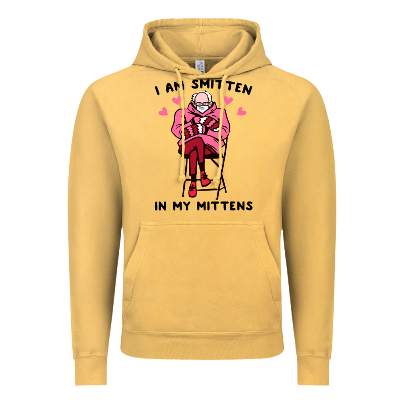 Funny I Am Smitten In My Mittens Bernie Vintage Hoodie by artisFamous | Teevron