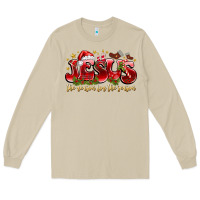 Mushroom Jesus The Reason For The Season Long Sleeve Tee - CowhideDigitalArt
