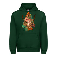 Foreset Green bullskull arrowhead Urban Hoodie - Jasminsmagicworld