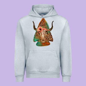 Bullskull Arrowhead Urban Hoodie Designed By Jasminsmagicworld